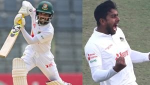 ব্যাটিং র‌্যাঙ্কিংয়ে উন্নতি মুমিনুল-মিরাজের,অবনতি লিটন-শান্ত’র